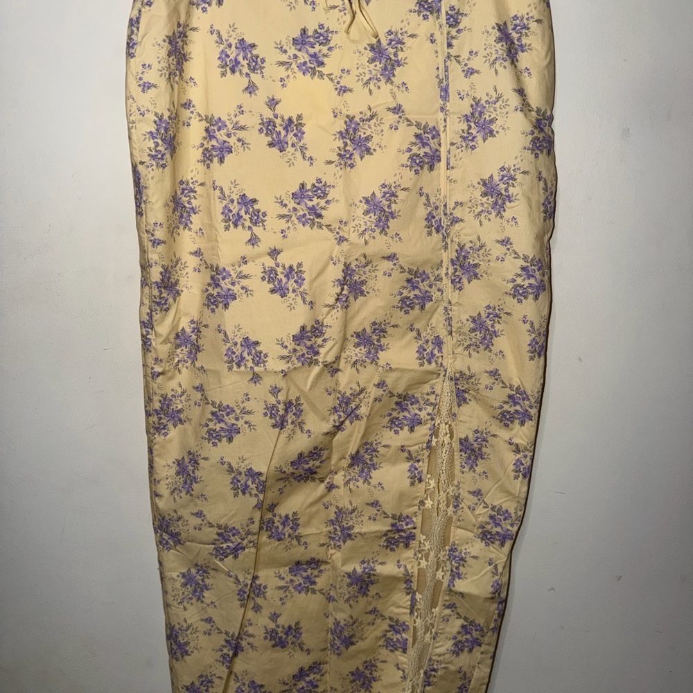 LOUNGE British Design Floral Lace-Trimmed Women's Maxi Skirt PIECE 2/2